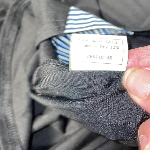 TOV Los Angeles Striped Sleeve Tie Shirt Mini Dress - Picture 6 of 6